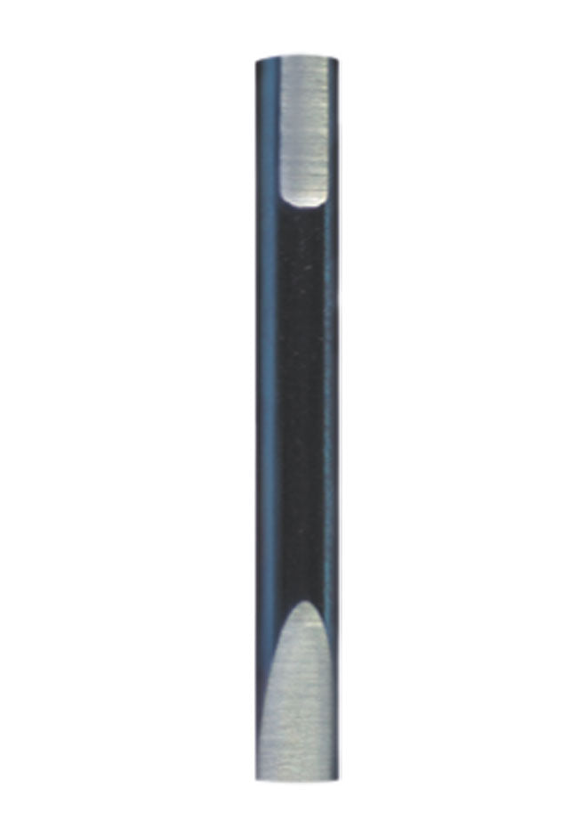 Blued hardened steel screwdriver blades, Ø 0.60 to 3.00 mm