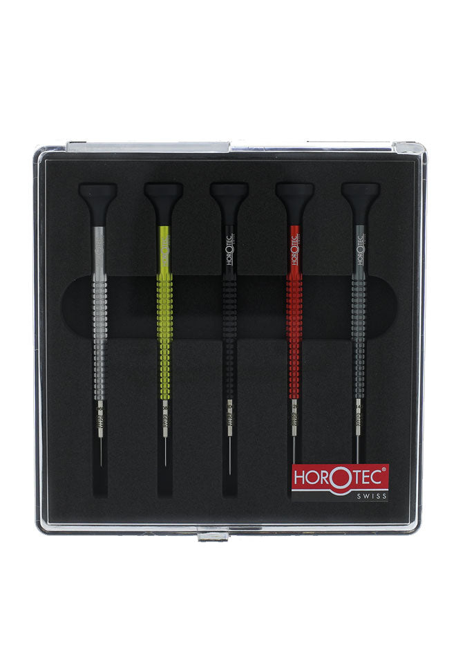 MSA01.020-xxx Watchmaker's Screwdriver Set, 5 pieces (0.60 to 1.40 mm)