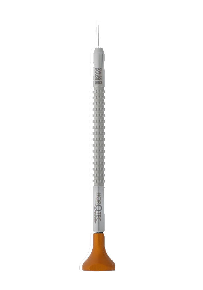 Watchmaker's screwdrivers in stainless steel with anodized tips, Ø 0.50 to 3.00 mm