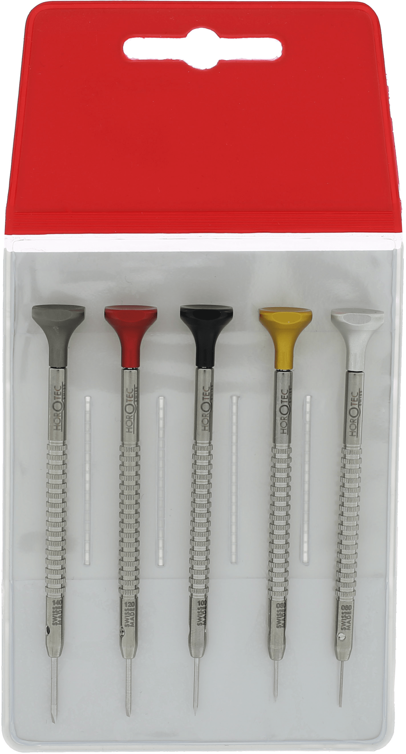 Conjunto de chaves de fenda para relojoeiro com pontas de Ø 0,60-1,40 mm
